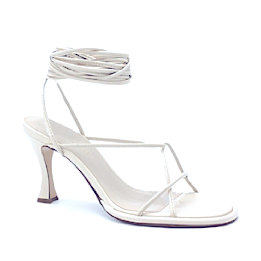ILIO SMERALDO x Ilenia Toma Strappy Ankle Tie High Heel Sandals,Size 38 NWT $560